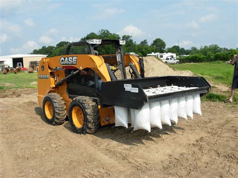 skid steer bagging attachment|sandmaster skid steer attachment.